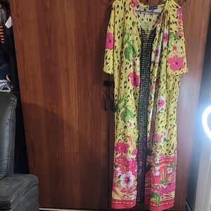 Vibrant Floral and Animal Print Maxi Dress